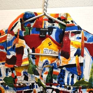 Kaktus Multicolor Abstract Button Down Shirt